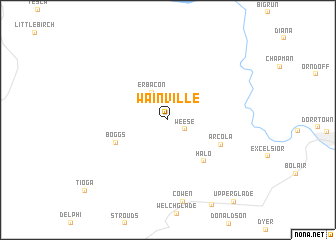 map of Wainville