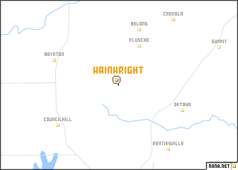 map of Wainwright
