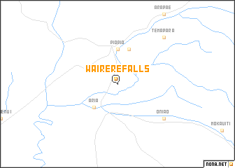 map of Wairere Falls