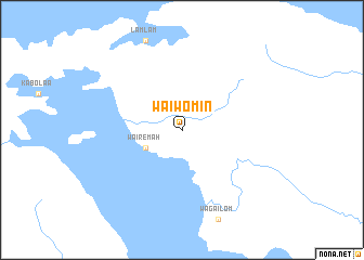 map of Waiwomin