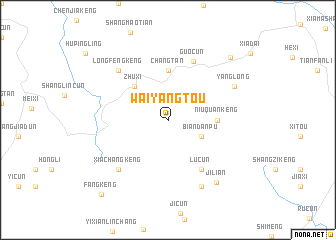 map of Waiyangtou