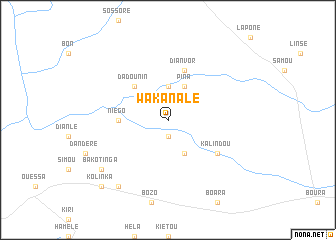 map of Wakanalé