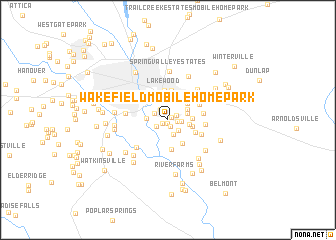 map of Wakefield Mobile Home Park