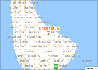 map of Wakefield