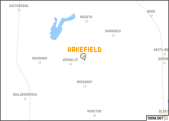 map of Wakefield