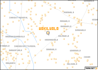 map of Wakīlwāla