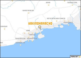 map of Wakinohamachō