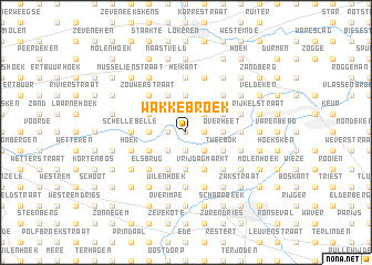 map of Wakkebroek