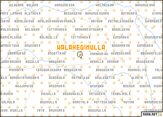 map of Walahedimulla