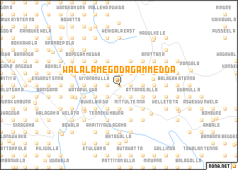map of Walala Megodagammedda