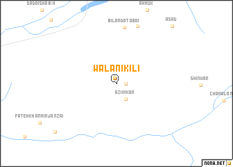 map of Walāni Kili