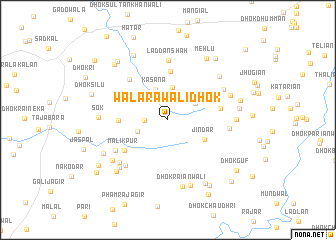 map of Walarāwāli Dhok