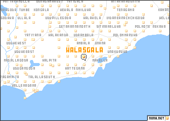 map of Walasgala