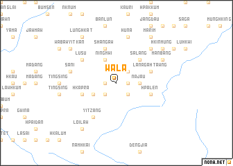 map of Wala
