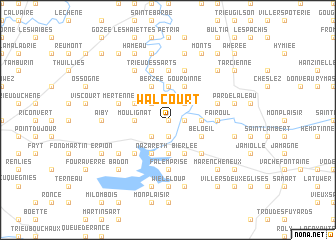 map of Walcourt