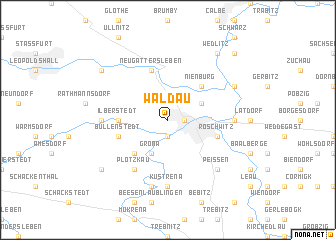 map of Waldau