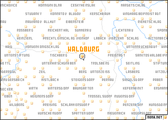 map of Waldburg