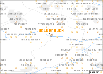 map of Waldenbuch
