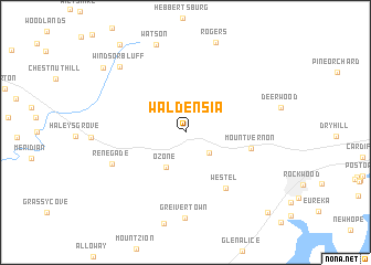 map of Waldensia