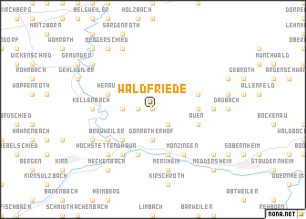 map of Waldfriede