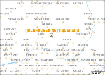 map of Waldhausen im Strudengau