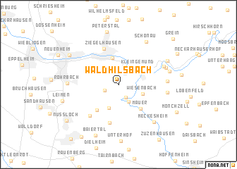 map of Waldhilsbach