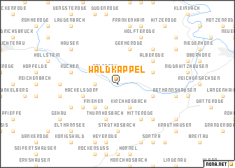 map of Waldkappel