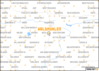 map of Waldmühlen