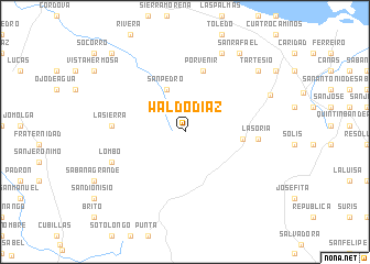 map of Waldo Díaz