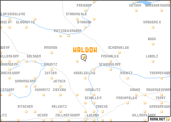 map of Waldow