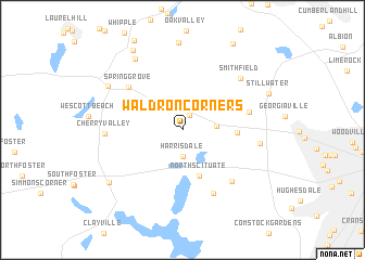 map of Waldron Corners