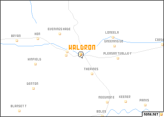 map of Waldron