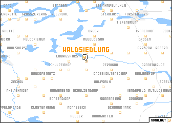 map of Waldsiedlung