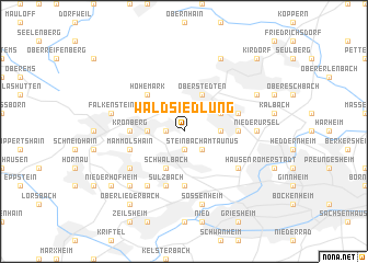 map of Waldsiedlung