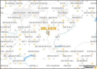 map of Walheim