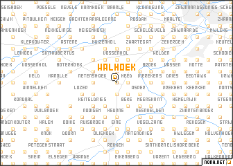 map of Walhoek