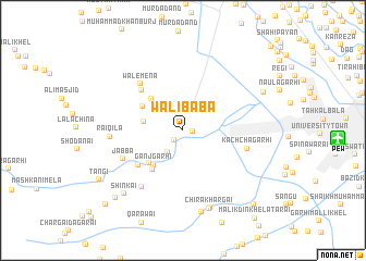 map of Wali Bāba