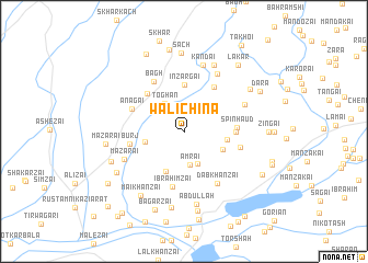 map of Wāli Chīna
