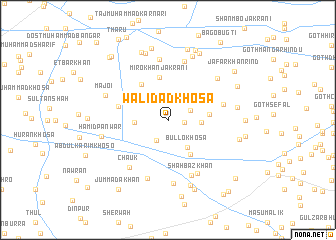 map of Wali Dād Khosa