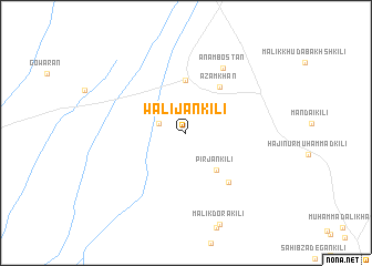 map of Wali Jān Kili