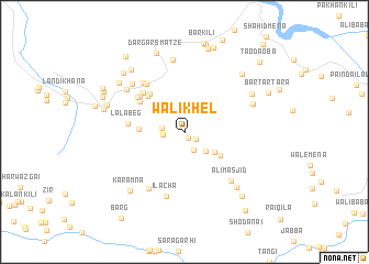 map of Wali Khel