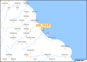 map of Walingai