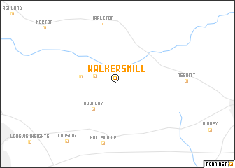 map of Walkers Mill