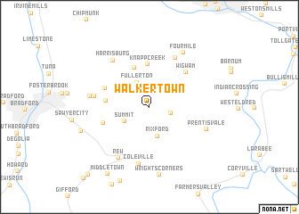 map of Walkertown