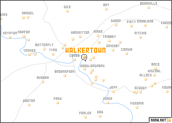 map of Walkertown