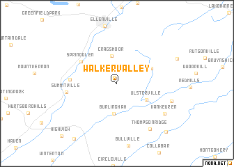 map of Walker Valley