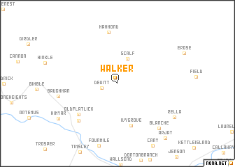 map of Walker