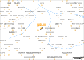 map of Wałki