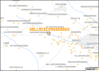 map of Wallace Crossroads