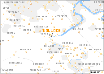 map of Wallace